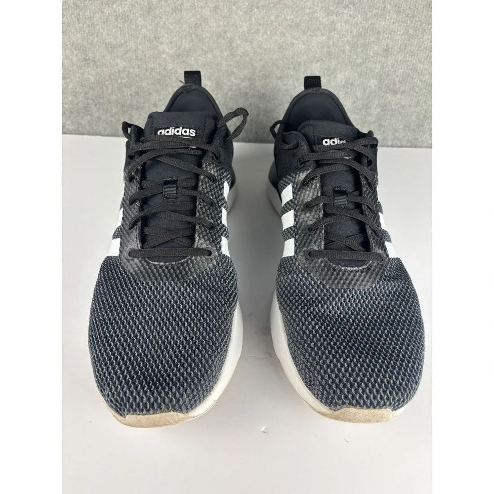 Adidas Cloudfoam Super Racer Sneaker BB9763 Size 13 Black White Mens